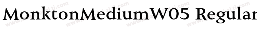 MonktonMediumW05 Regular Regular字体转换